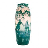 DEVEZ CAMEO GLASS VASE, CHILDR