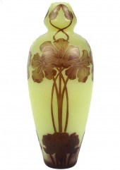 DEVEZ FRENCH ART GLASS SIGNED