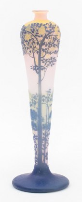 DEVEZ PINK & BLUE CAMEO GLASS