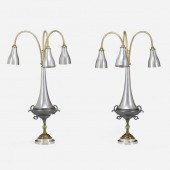 Dez Ryan. Floor lamps, pair. 1