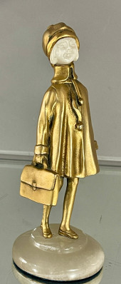 D.H. CHIPARUS CHILD BRONZE SCU