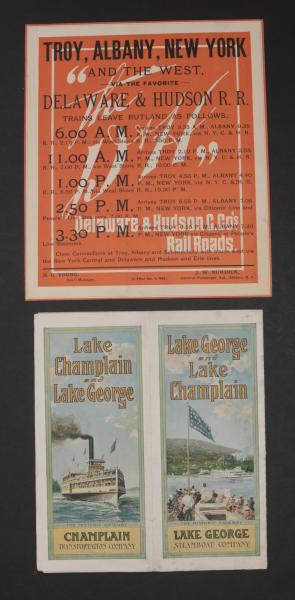 D&H RR EPHEMERA WITH STEAMSHIP