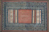 DHURRIE RUG, 7 FT X 4 FT 8 IND