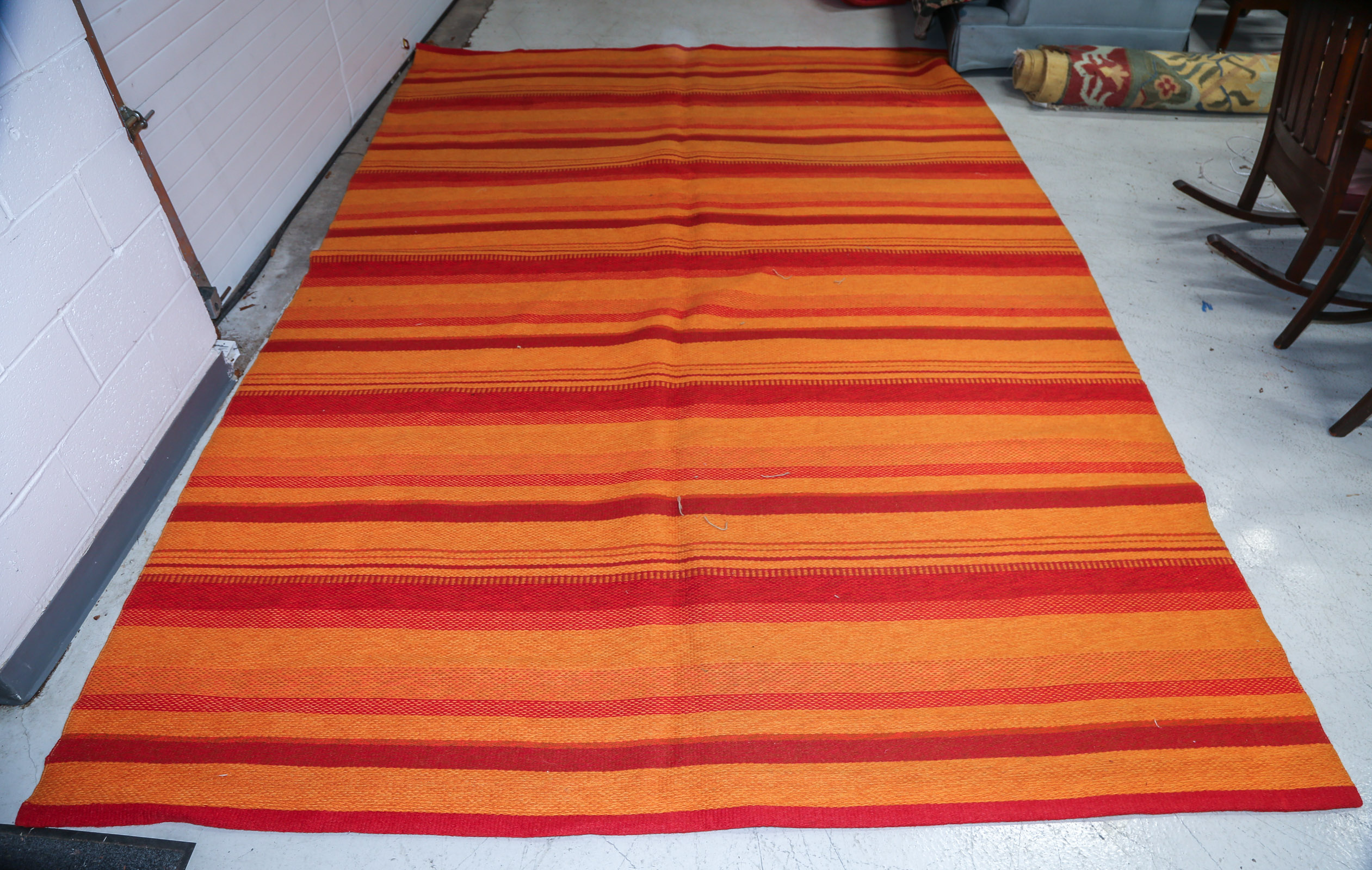 DHURRIE RUG, INDIA, 8 X 11.4