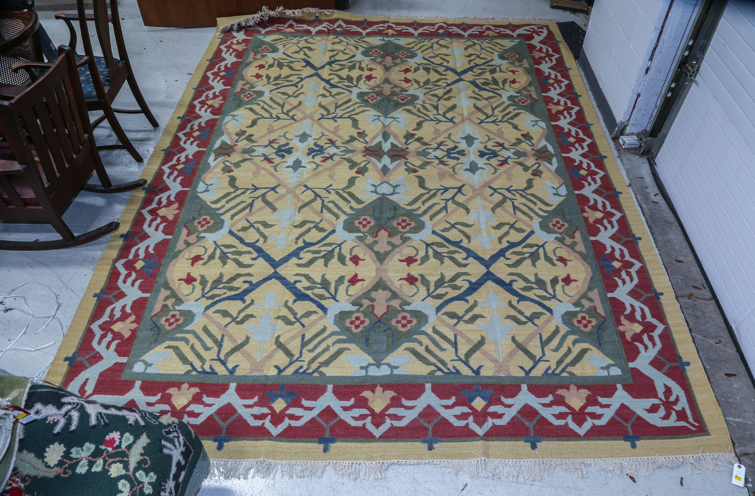 DHURRIE RUG, INDIA, 9.3 X 12