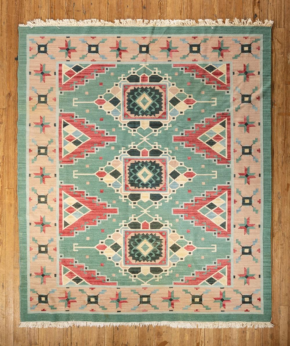 DHURRIE RUGDhurrie Rug , teal and
