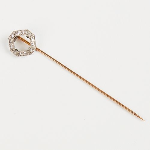 DIAMOND 14 K GOLD STICK