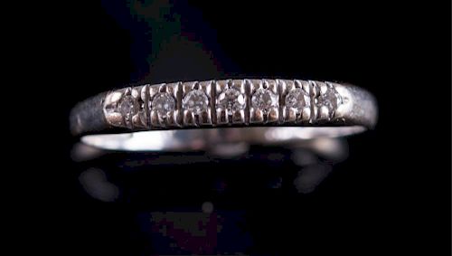 DIAMOND & 14K WHITE GOLD
