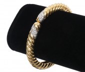 DIAMOND & 14K YELLOW & WHITE G