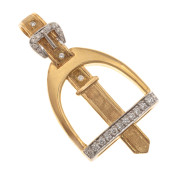 DIAMOND, 14K YELLOW AND WHITE
