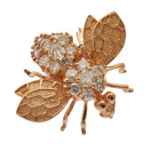 DIAMOND, 14K YELLOW GOLD FLY P