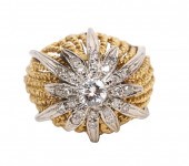 DIAMOND & 18K TWO TONE DOME ST