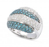 DIAMOND AND 14KT WHITE GOLD RI