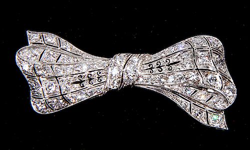 DIAMOND AND 18K WHITE GOLD