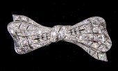 DIAMOND AND 18K WHITE GOLD BRO
