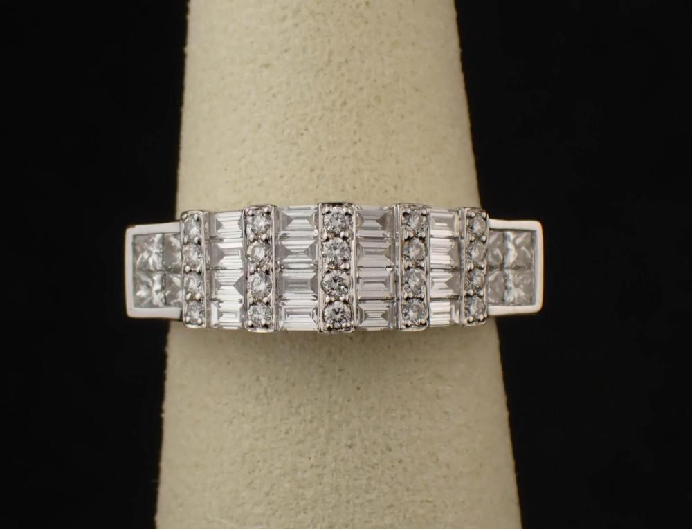 DIAMOND AND EIGHTEEN KARAT WHITE