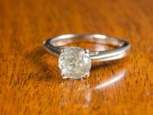 DIAMOND AND EIGHTEEN KARAT WHI