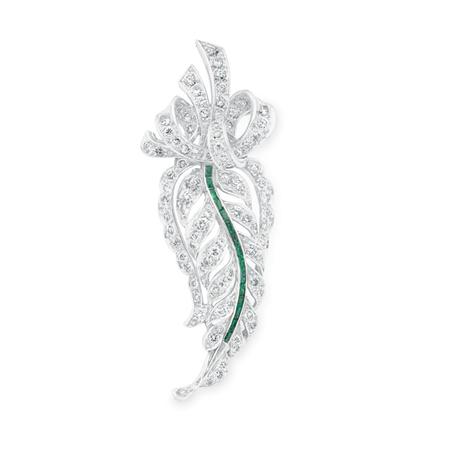 Diamond and Emerald Clip 	 