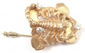 DIAMOND AND FOURTEEN KARAT GOL