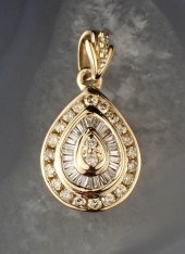 DIAMOND AND FOURTEEN KARAT GOL