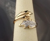 DIAMOND AND FOURTEEN KARAT GOL