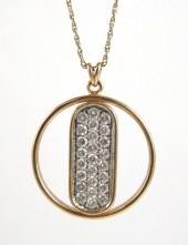 DIAMOND AND FOURTEEN KARAT GOL