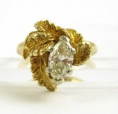 DIAMOND AND FOURTEEN KARAT GOL