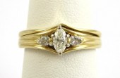 DIAMOND AND FOURTEEN KARAT GOL