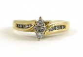 DIAMOND AND FOURTEEN KARAT GOL