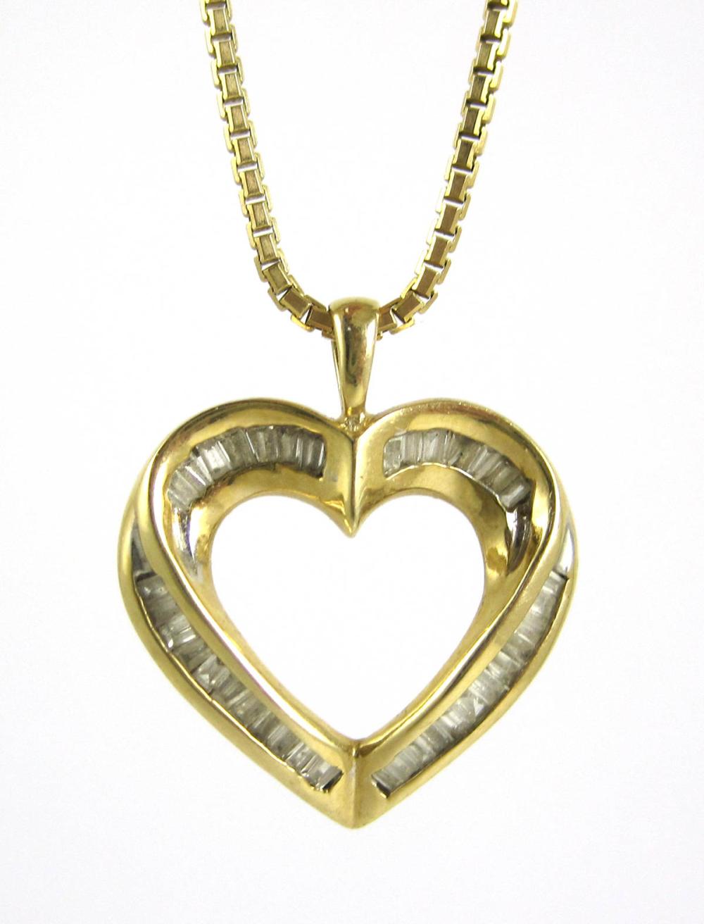 DIAMOND AND FOURTEEN KARAT GOLD