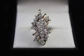 DIAMOND AND FOURTEEN KARAT GOL