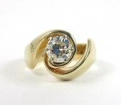 DIAMOND AND FOURTEEN KARAT GOL