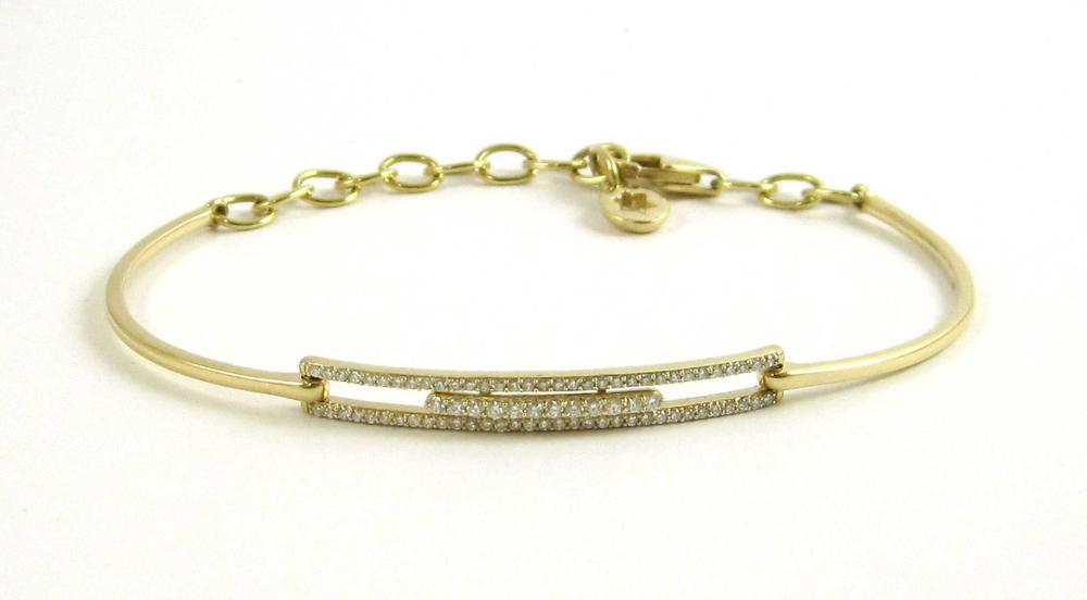 DIAMOND AND FOURTEEN KARAT GOLD