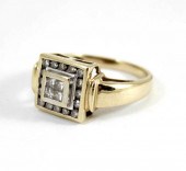 DIAMOND AND FOURTEEN KARAT GOL
