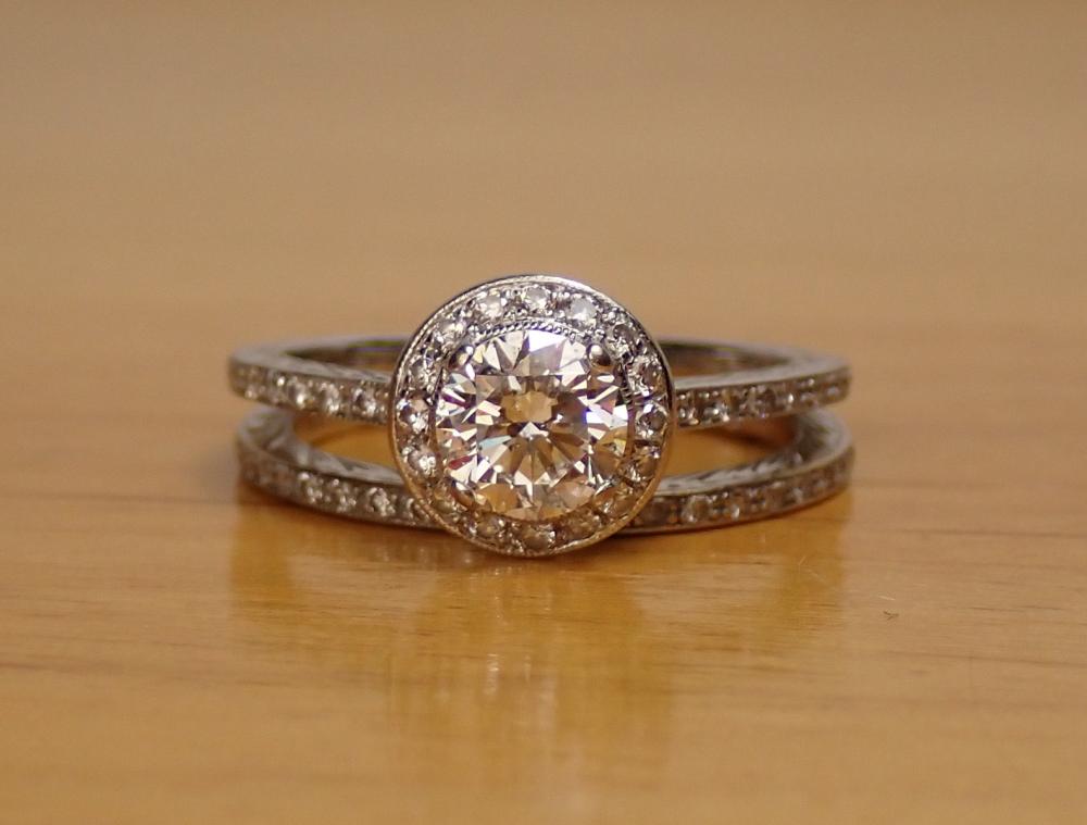 DIAMOND AND FOURTEEN KARAT GOLD