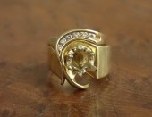 DIAMOND AND FOURTEEN KARAT GOL