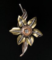DIAMOND AND FOURTEEN KARAT GOL