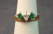 DIAMOND AND FOURTEEN KARAT GOL