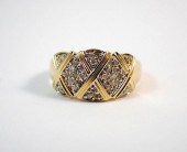 DIAMOND AND FOURTEEN KARAT TWO