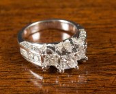 DIAMOND AND FOURTEEN KARAT WHI