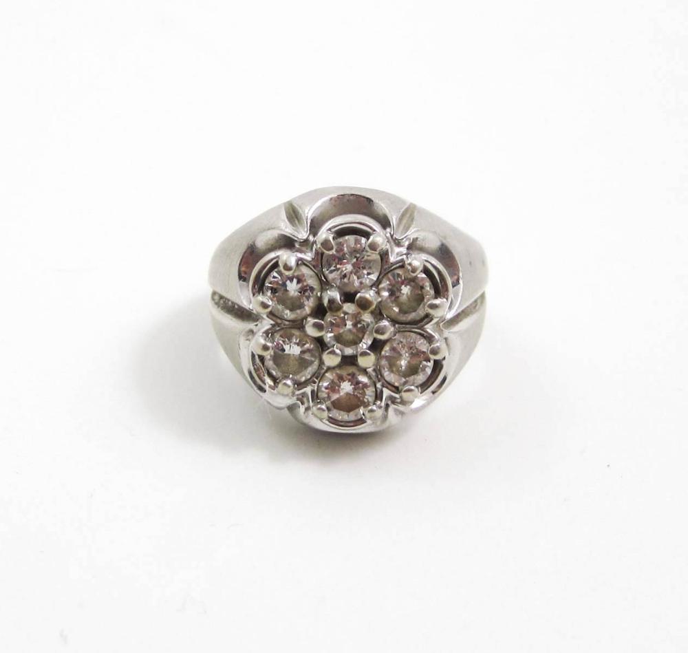 DIAMOND AND FOURTEEN KARAT WHITE
