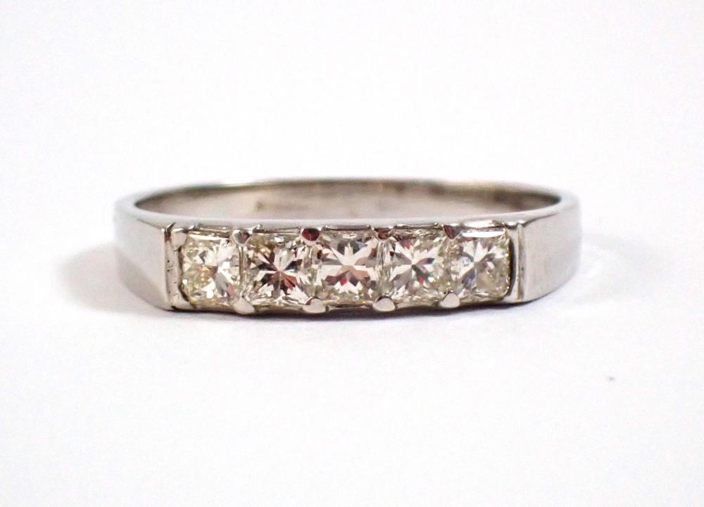 DIAMOND AND FOURTEEN KARAT WHITE