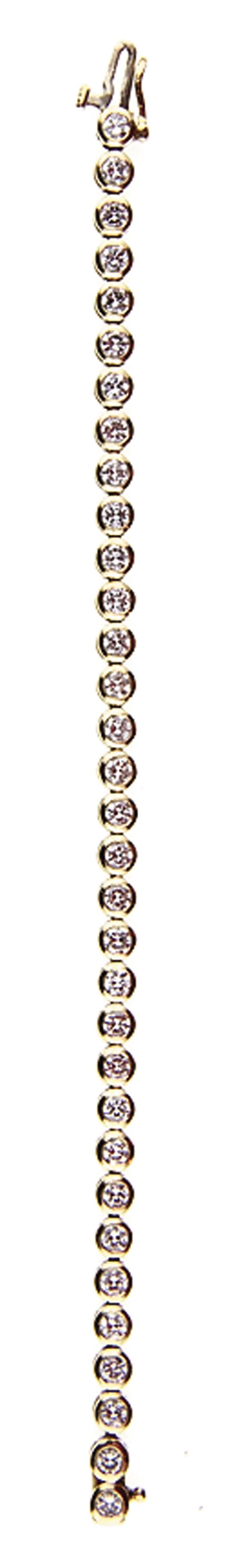 Diamond and gold bracelet