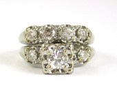 DIAMOND AND GOLD WEDDING RINGD