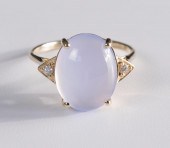 DIAMOND AND LAVENDER CHALCEDON