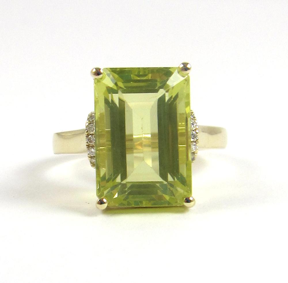 DIAMOND AND LEMON CITRINE
