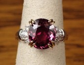 DIAMOND AND PINK TOURMALINE RI