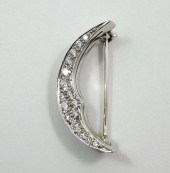 DIAMOND AND PLATINUM CRESCENT