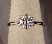 DIAMOND AND PLATINUM SOLITAIRE