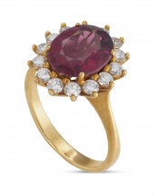 DIAMOND AND RHODOLITE GARNET 1